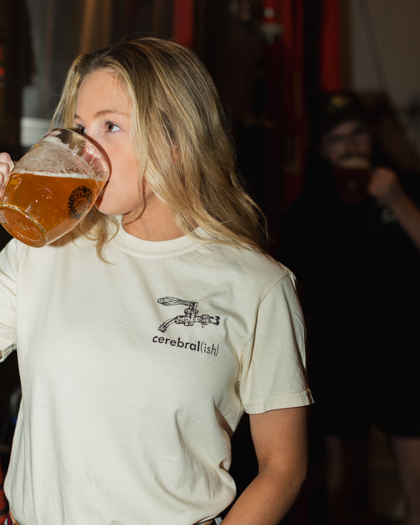 Side-Pull Skull T-Shirt: Cerebral x Pilsnerish